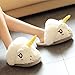 Kids Plush Unicorn Slippers Girls Cute Warm Indoor Anti Slip Loafers Cozy Animal Slippers White