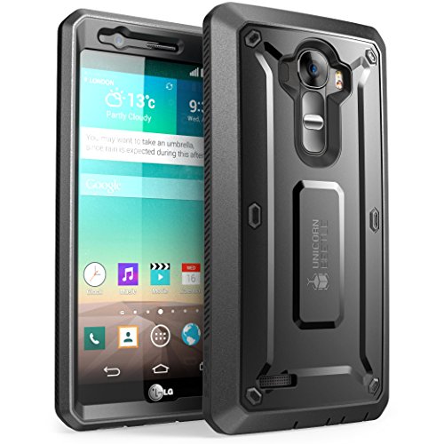 LG G4 Case, SUPCASE Full-body Rugged Holster Case with Built-in Screen Protector for LG G4 2015 Release, Unicorn Beetle PRO Series - Retail Package (Black/Black)