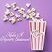 Red and White Popcorn Boxes for Party, Easy Assembling Popcorn Holders from Cestash, Pack of 24, 300 GSM Thick Paper Popcorn Bags for Parties, Picnics, Movie Nights