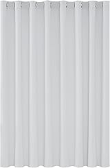 Deconovo Eyelet Blackout Curtain 254x242cm Silver Grey One Panel Energy Saving view 9
