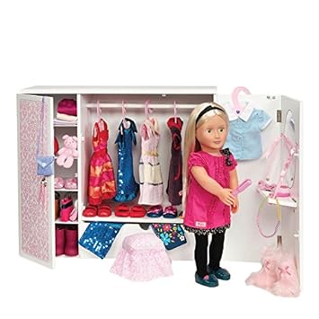 Amazon Com Our Generation Wooden Wardrobe Baby