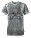 Harley-Davidson Men's Black Label Washed T-Shirt, Legendary Serpent Skull, Gray