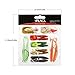 RUNCL Anchor Box - Paddle Tail Worms, Swimbaits, Soft Fishing Lures Ribbed Design Big Boot Tail 2-1/2in (Pack of 25)