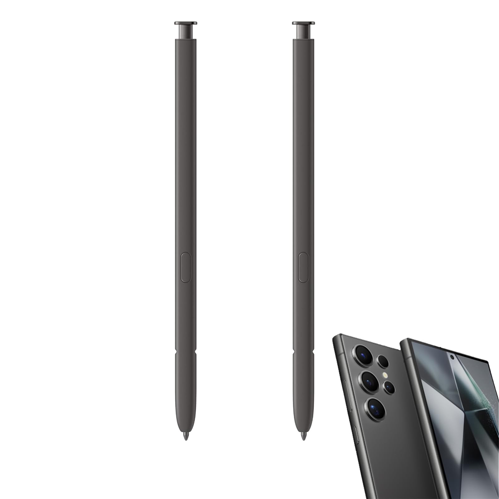 Photo 1 of 2 Pcs S24 Ultra S Pen for Samsung Galaxy S24 Ultra S Pen Replacement, US Version, EJ-PS928BBEGUS, for Samsung Galaxy S24 Ultra Stylus Pen withoutBluetooth (Dark Gray)