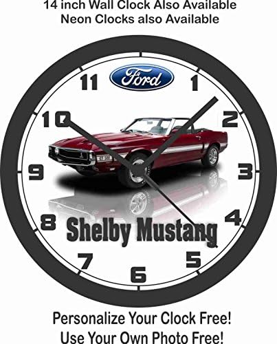 1969 FORD SHELBY MUSTANG GT500 WALL CLOCK-FREE USA SHIP