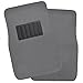 BDK Classic Carpet Floor Mats for Car & Auto - Universal Fit -Front & Rear with Heelpad (Medium Gray) - MT-100-CPTSERIES