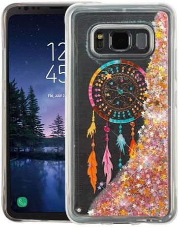 For Samsung Galaxy S8 Active Liquid Glitter Quicksand Case Phone Cover Accessory