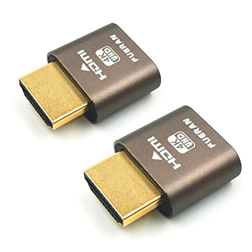 HDMI dummy plug,Headless Ghost Display Emulator Fit Headless-1920x1080 New generation@60Hz-2Pack