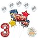 Mayflower Products Disney Cars 3 Lightning McQueen 3rd Birthday Party Supplies and Balloon Decorations