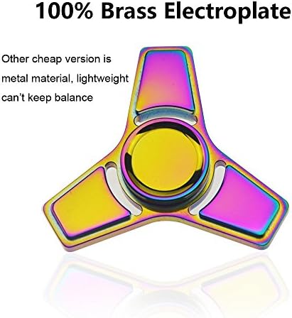 KCHKUI Tri-Spinner Fidget Toy Hand Spinner Finger Toy, Stress Reducer Relieves Anxiety for Children and Adults