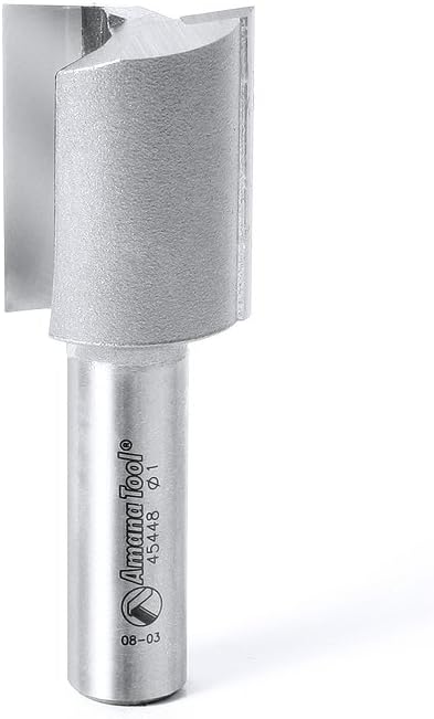 Amana Tool - 45448 Carbide Tipped Straight Plunge High Production 1" Dia x 1-1/4 x 1/2
