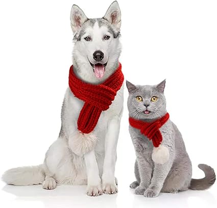 Immagini Natalizie Di Animali.Longra Sciarpa Di Natale Per Cani Gatto Accessori Per Cani Decorazione Natalizia Rosso Sciarpa Per Piccoli Animali Regalo Di Natale Vestiti Eleganti Maglione Natalizio Amazon It Prodotti Per Animali Domestici