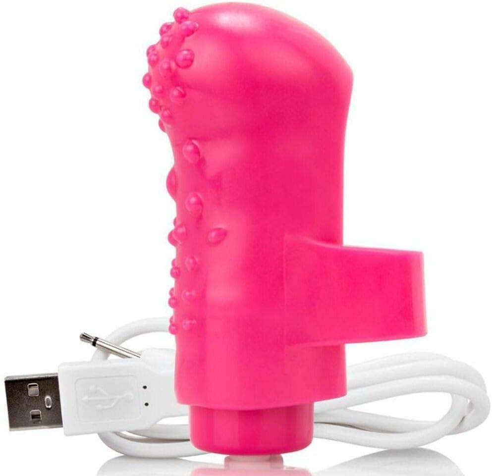 Screaming O Charged FingO Mini Rechargeable Finger Vibrator, Pink