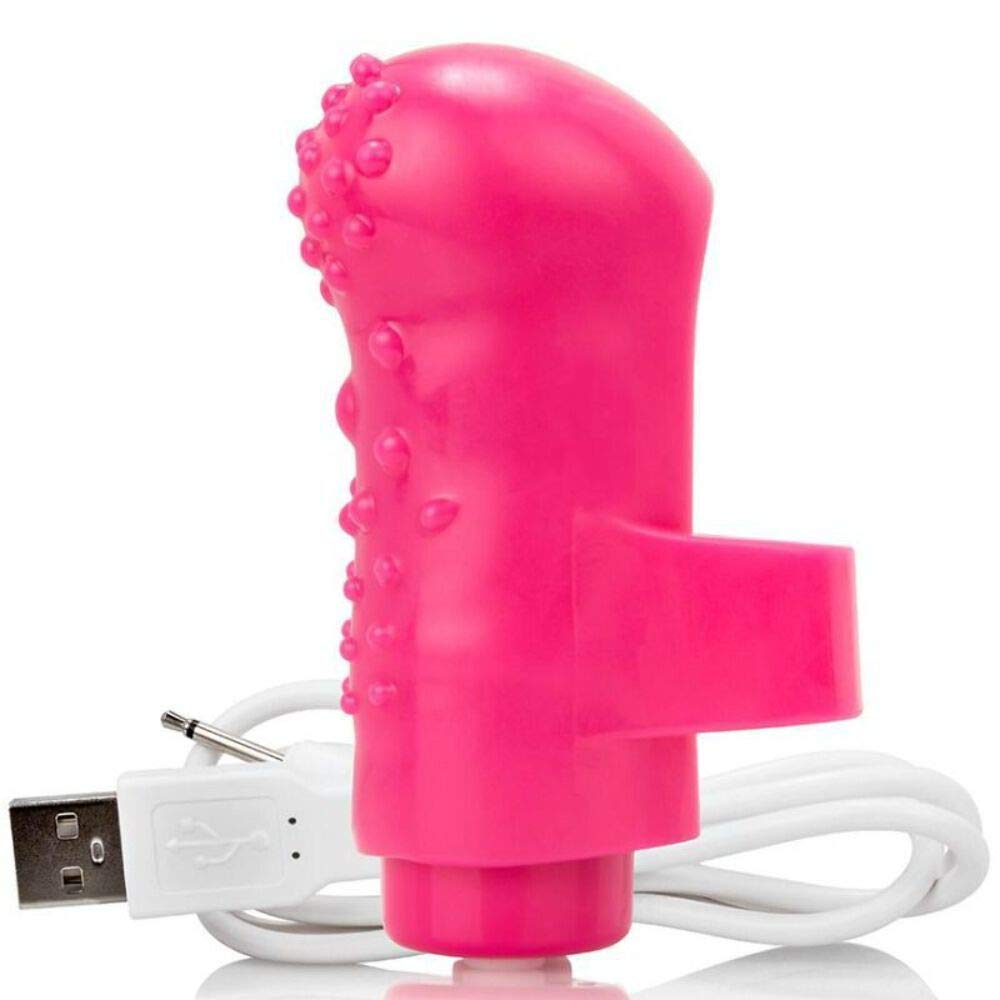 Screaming O Charged FingO Mini Rechargeable Finger Vibrator, Pink