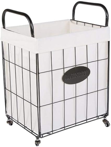 KEKED Lavandería Plegable Bolsa Hierro Forjado Plegable De Gran Tamaño