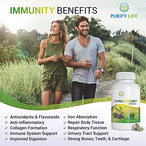 7in1 Elderberry Capsules with Zinc, Vitamin C, Echinacea, Goldenseal