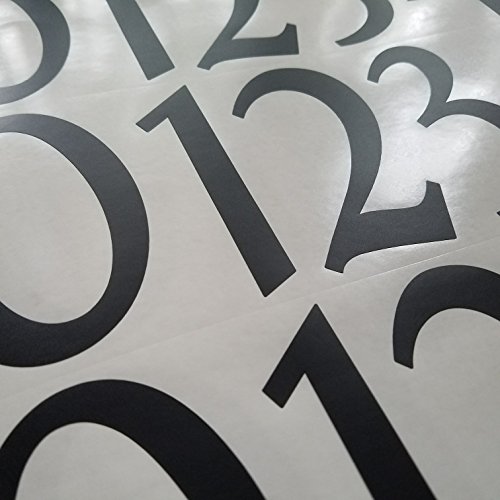Traditional Style Self Adhesive Numbers by Stonebrae and Strath (4 inch 2 Pack, Black) Pricepulse