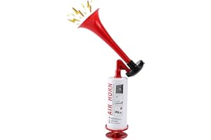 OUFFUN Handheld Air Horn, Noise Makers for Sporting Events, Aluminum Super Loud Football Noise Maker Air Pump Sports And Marine Signal Safety Alarm Horns for Boating, Hiking, Sports Events, Birthday Parties