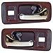 90-93 Honda Accord Red Inside Inner Interior Door Handles Pair Set