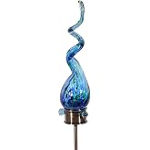 Echo Valley 7022 Saturn Solar Swizzle Stake Outdoor D&eacute;cor for Yards and Gardens, Blue, Medium