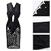Women's Sexy Black Dresses for Club Night Bodycon Lace Dress