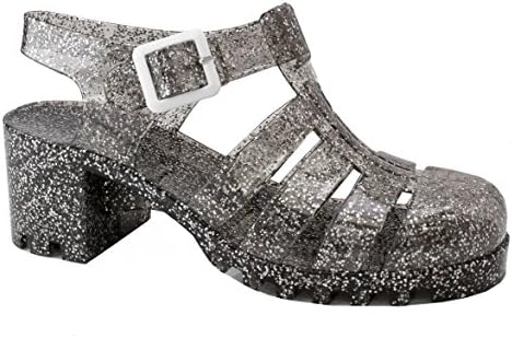 Pandora New Womens Summer Retro Jelly Slingback Strappy Heel Rain Fisherman Sandals