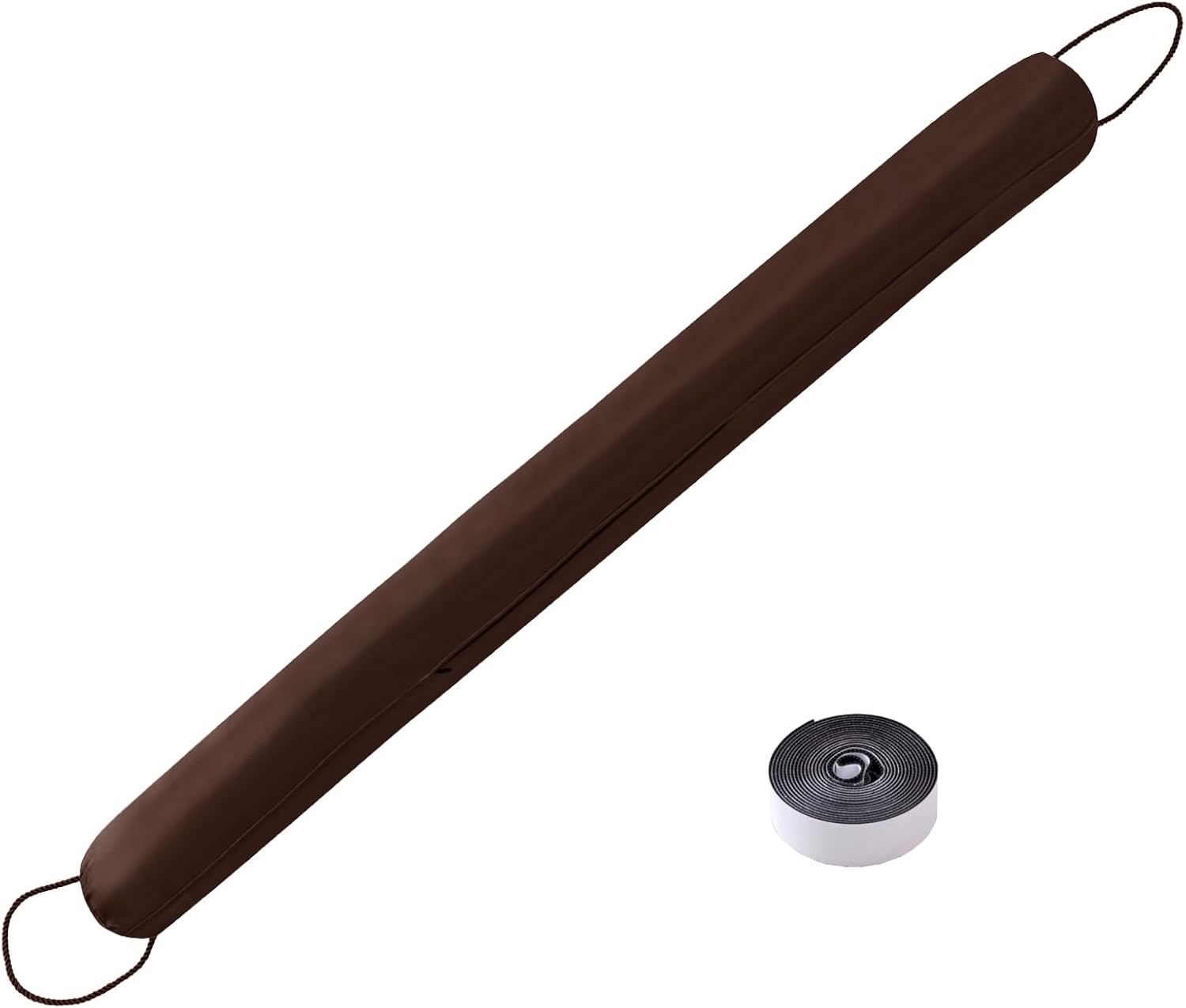 Draft Stoppers - Sunolga 38 Inches 2.3 lb Waterproof Under Door Draft Stopper Filled with Glass Beads & Cotton, Removable Machine Washable Sound Proof Door Draft Blocker for Door & Window, Brown
