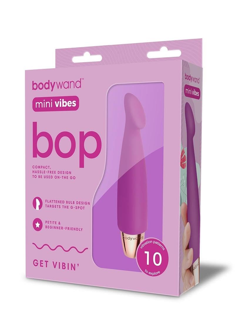 Bodywand Mini Vibes Bop - Purple Targeted G-Spot Flattened Bulb Design