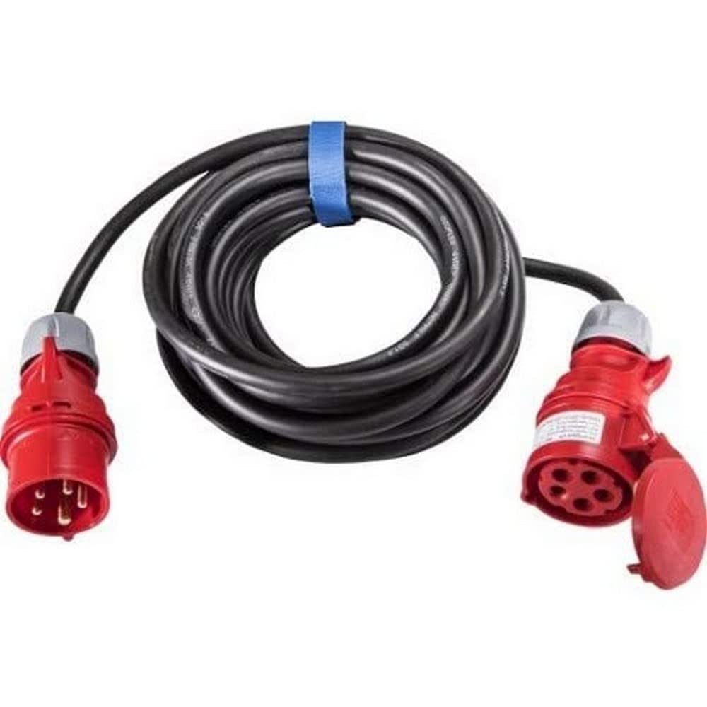 SIROX® CEE Extension 16 A H07RN-F 3 Phase Cable Colour Black Cross Section 5 x 2.5 mm² Length 10 m Phase Inverter No