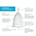 Lunette Menstrual Cup – Best Reusable Period Cup – Wear for 12 Hours and Reuse up to 10 Years, Clear Size 2 for Moderate to Heavy Flow