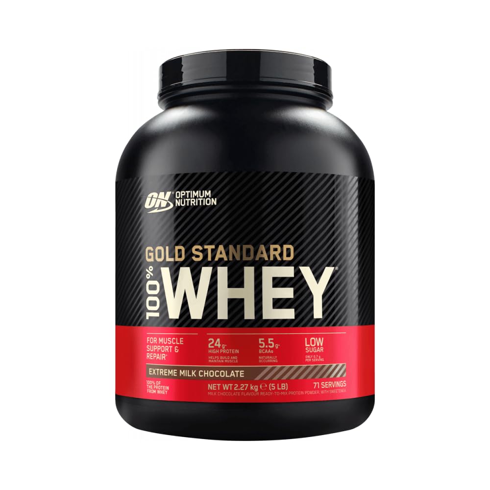 Optimum Nutrition 100% Whey Gold Standard (5lbs) Extreme Milk Chocolate, 1 Units, 2.27 kg (Pack of 1)