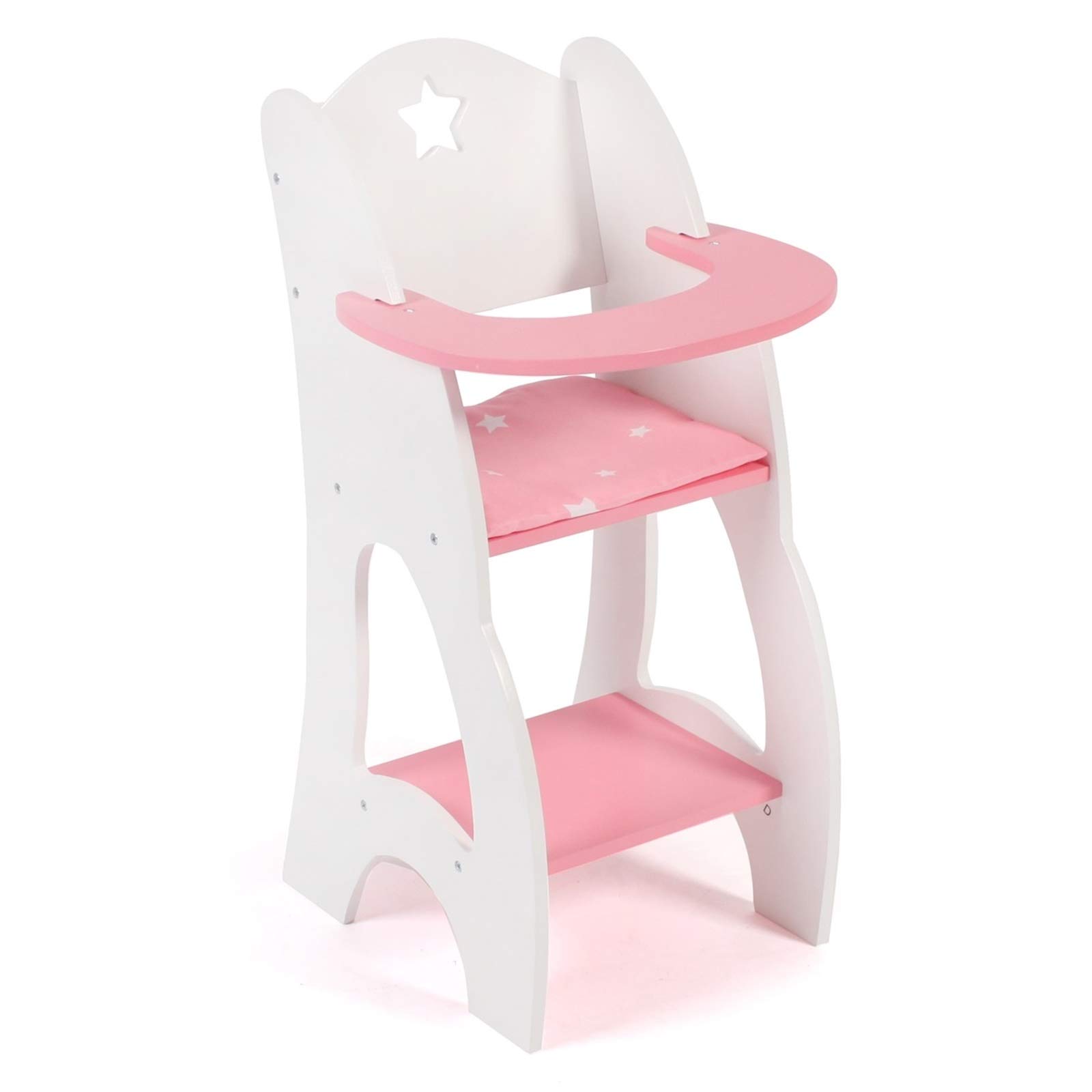 Bayer Chic 2000 - Doll High Chair for Dolls up to 46 cm, Doll Furniture, Doll Accessories, Stars Pink