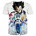Qingduomao Men's Dragon Ball Goku T-Shirt Unique Graphic Digital Printed Fashion Chic Short Tee Unisex (L, G15-2)