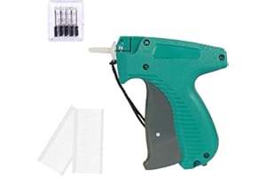 HANZE INTL Clothes Garment Price Label Tags Gun Tagging Gun for Clothing Price Tags Gun with Barbs for Clotes Label Gun with Imported Fine Knife Needle for Paper Price List with 6 Needles & 2000Pcs