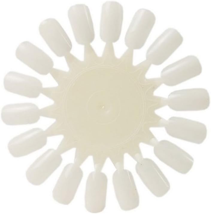 Dragonpad 10pcs Round Nail Art Display for Practice Wheel Arylic Tips Tool