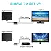 [2019 Version] Lesoom 85+ Miles HD TV Antenna V0 Fireproof PC Material Indoor Digital HDTV Antennas with Smart Amplifier,Support 1080P 4K VHF UHF for Local Channels Broadcast Fire TV Stick All Old TV