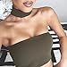 ALAIX Womens Strapless Halter Sleeveless Two Piece Skirt Bodycon Zipper Dresses