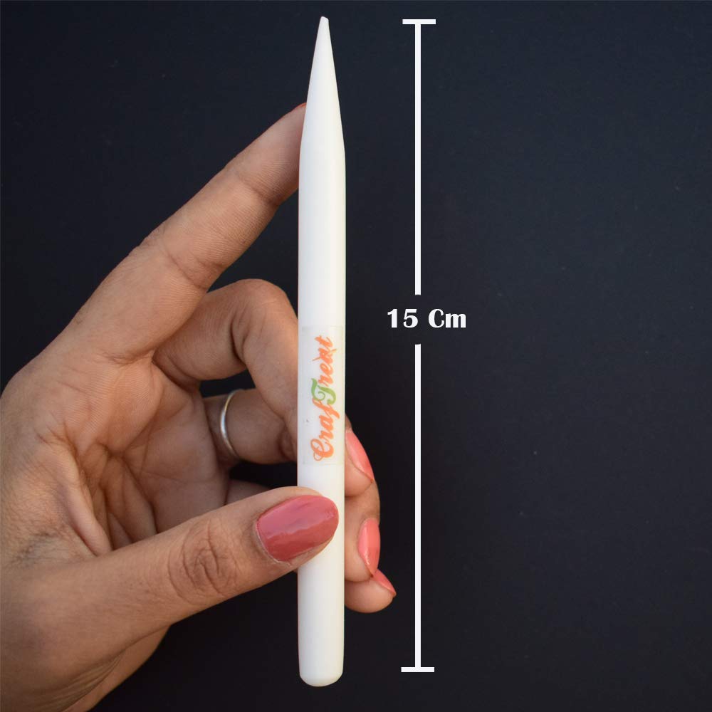 CrafTreat Teflon Bone Folders for Card Making - Burnisher Bone Folder - Teflon Bone Folder Tool for Scoring Creasing Origami and Paper Crafts- Pencil Shape Tool
