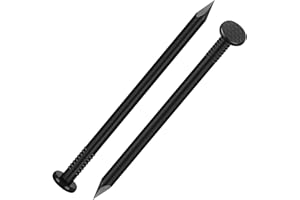 BNUOK 6 inch Hardware Nails, (18pcs) 1 lbs Black Nails, Nails for Hanging Pictures, Long Nails, Wall Nails, Wood Nails