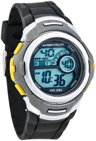 Unisex Watches by Sportech - Black And Yellow Digital Sport Watch - Make Every Second Count - HA0254