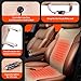 KINGLETING Heated Seat Cushion with Intelligent Temperature Controller. (12Volt,Beige)