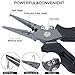 PLUSINNO Fishing Pliers Stainless Steel Mix with Titanium Carbo-Nitride Coating Hook Removers, Braid Cutters Saltwater Split Ring Fishing Multi-Tools with Sheath and Lanyard