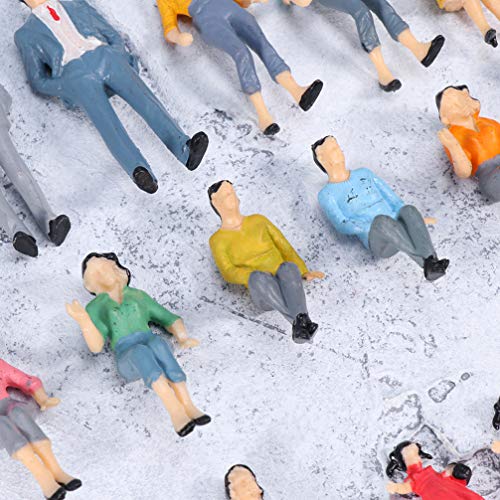 BESPORTBLE 10 Stück Miniatur Menschen Figuren Modellzüge Architektonisch Gemalte Figuren Sitzende Und Stehende Menschen… – Bild 5