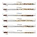 2019 1PC KEMEISI New Design Liquid Glitter Handle 100% Kolinsky Sable Acrylic Nails Round Nail Art Brush Manufacturer Size 8,10,12,14,16,18 (#8)