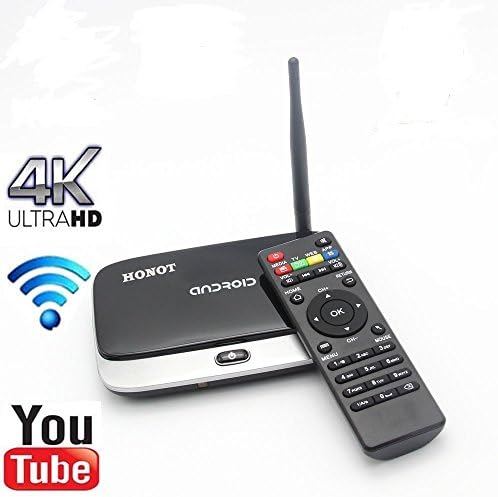 HONOT TV BOX Streaming Media Player Andriod 4.4 Quad Core 2GB/32GB with Remote Controller Support Full HD Output HDMI DLNA Bluetooth WiFi 1080P -CS918