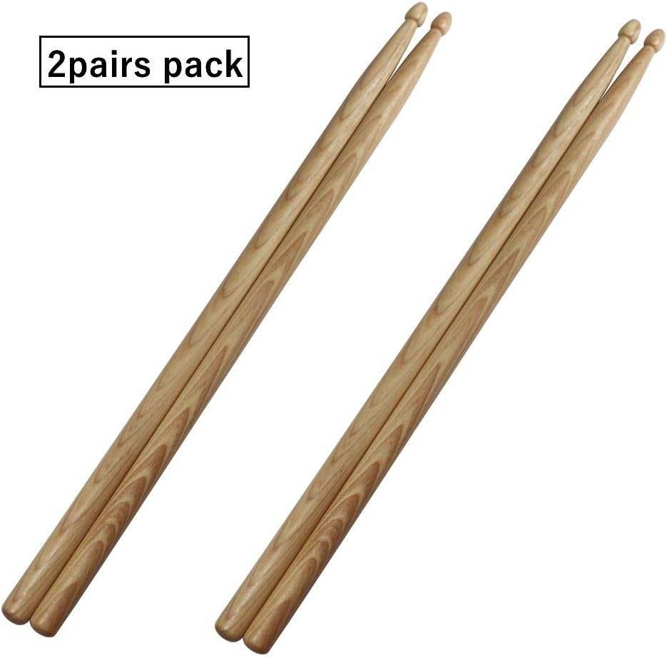 MOREYES 5A Drum Sticks Wood Tip Drumstick (Walnut 2Pairs