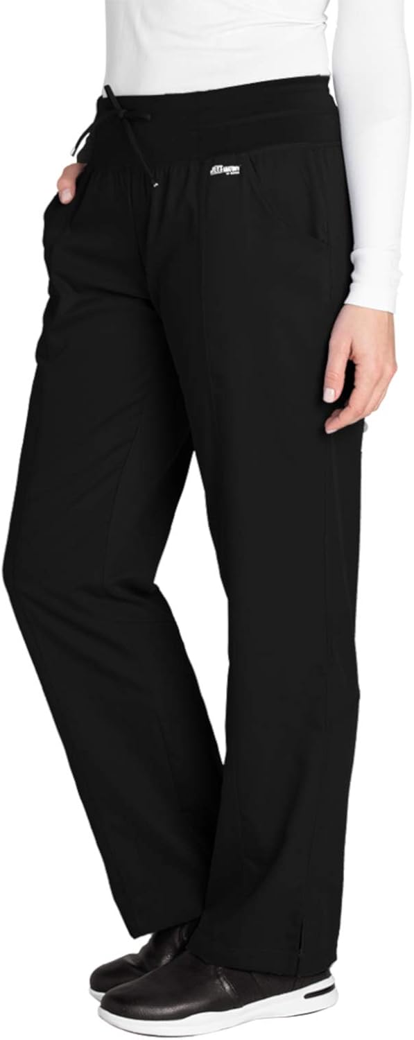 Grey's Anatomy 4-Pocket Yoga Knit Pant for Women– Modern Fit Medical Scrub Pant: Clothing