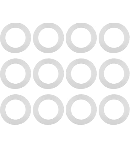 Uxcell Silicone Gasket 10-Pack – 25mm OD X 16mm ID X 3mm Width, VMQ Seal Rings For Shower Heads, Faucets & Plumbing (White)