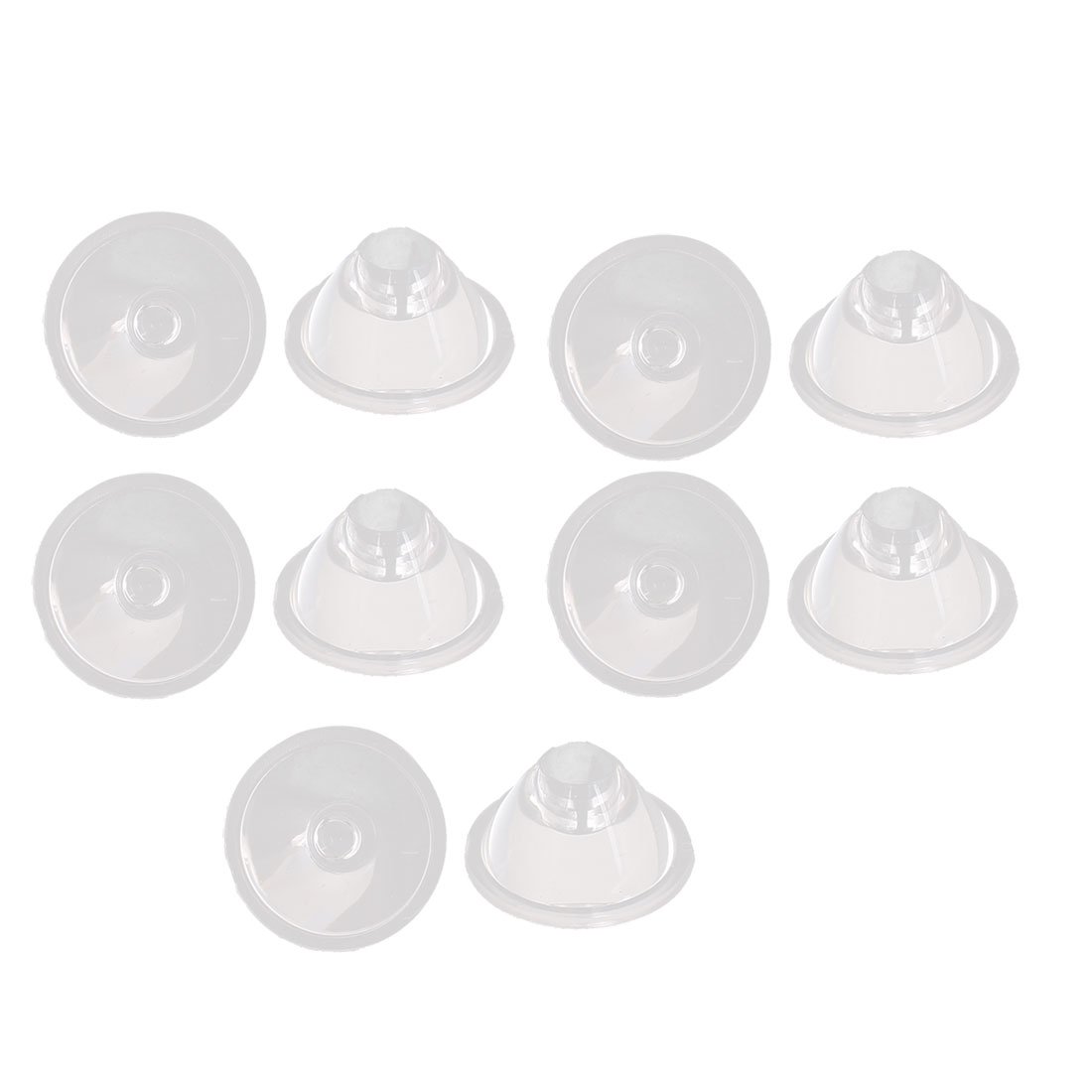 sourcing map LED Lens Reflector Collimator 15 Degree 20mm 10pcs Transparent