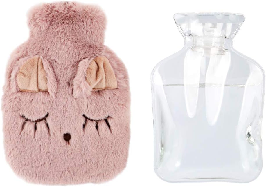 Rubber Hot Water Bottle, Merssyria Cute Warm and